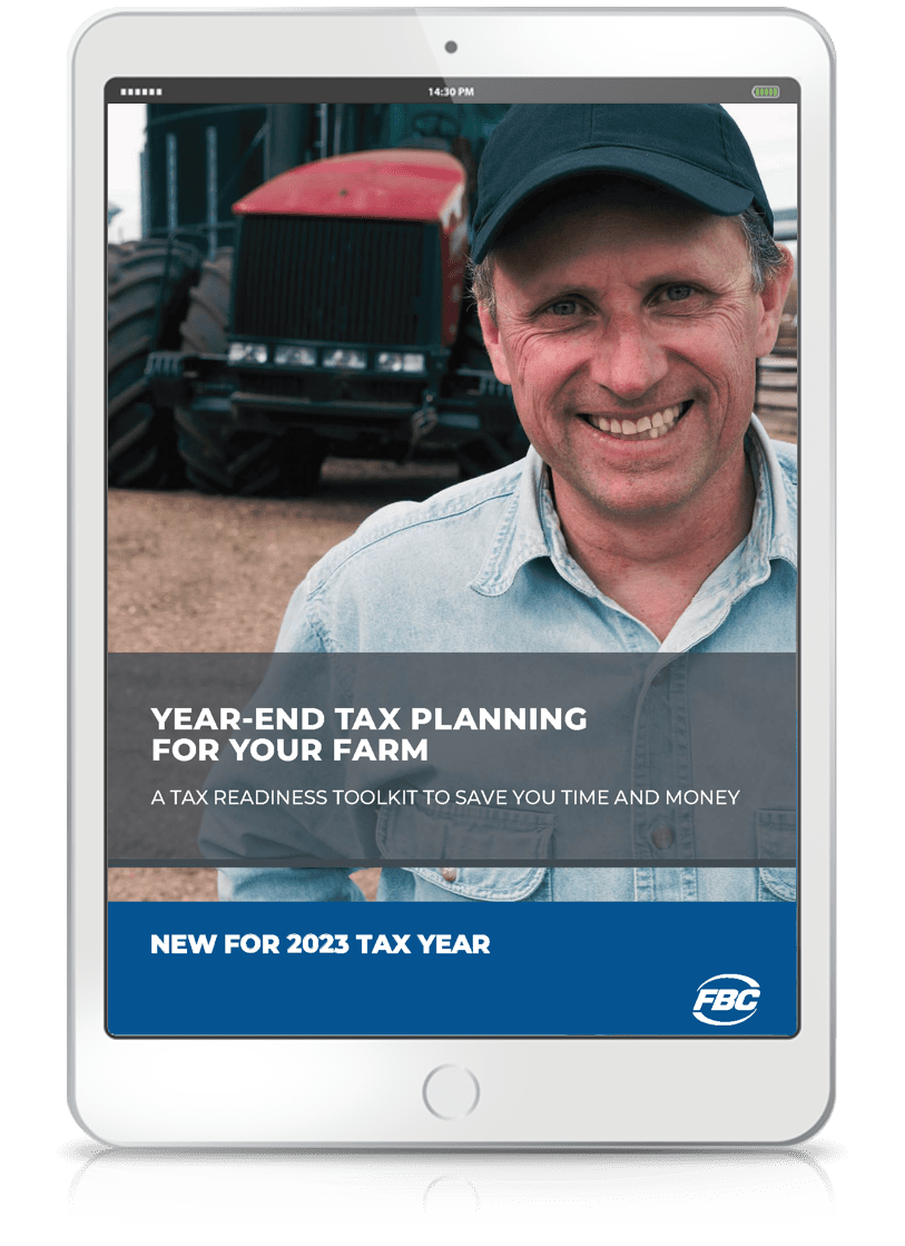 FBC Year-End Tax Planning Strategies for Your Farm